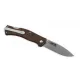 Casstrom Lars Falt Coffee Folding Knife - 3" 14C28N with Cryo-quench Blade Brown Handle Cyclaire Knives and Tools