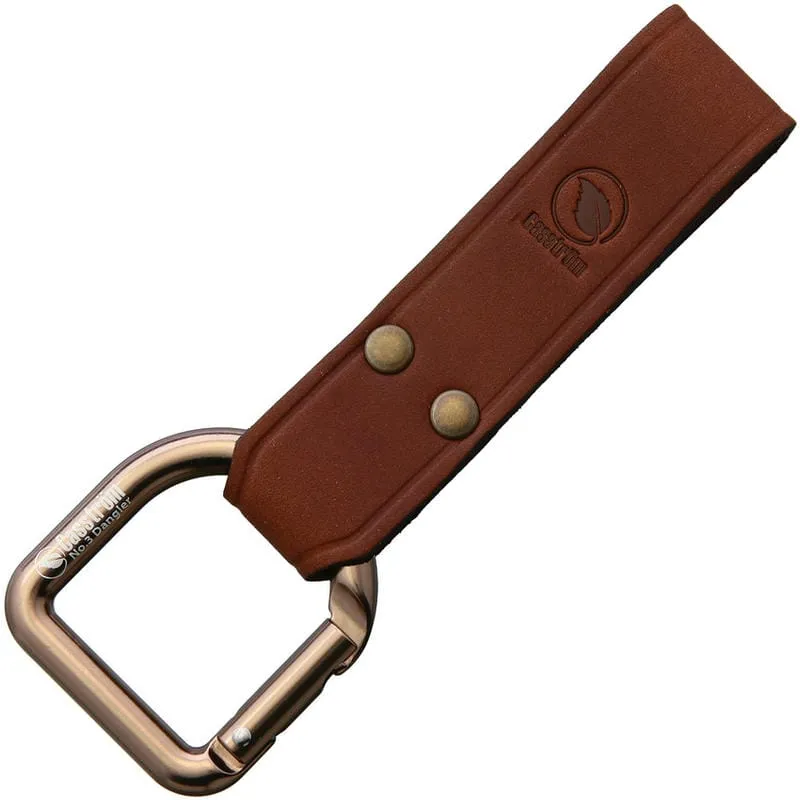 Casstrom No.3 Dangler with XL Cognac Brown Loop for belts upto 6cm wide Cyclaire Knives and Tools