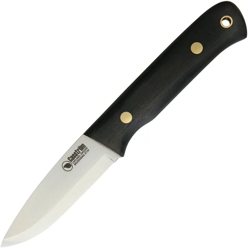 Casstrom Woodsman Knife - 3.54" Uddeholm Sleipner Blade Bog Oak Handle Leather Sheath Firesteel Cyclaire Knives and Tools