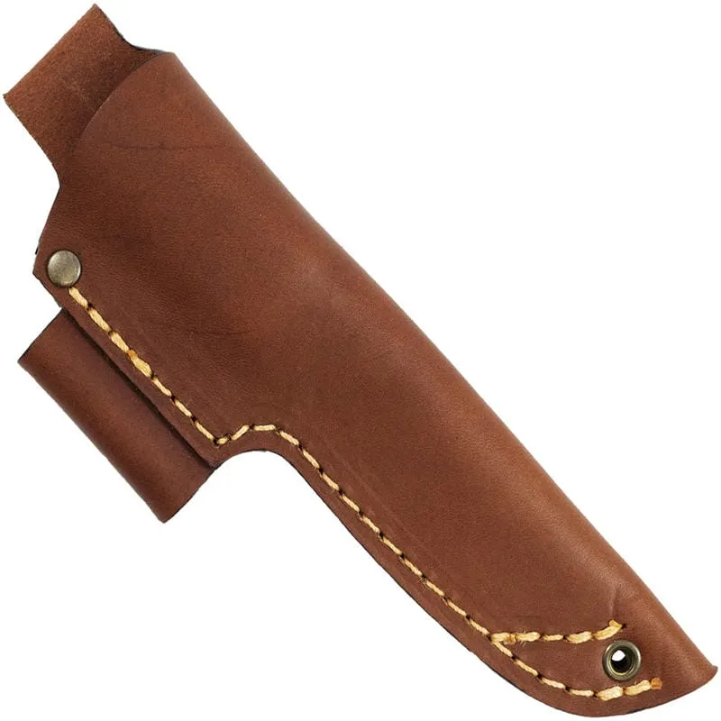 Leather Sheath with Firesteel Loop Right Handed Brown for Casstrom No.10 SFK Cyclaire Knives and Tools