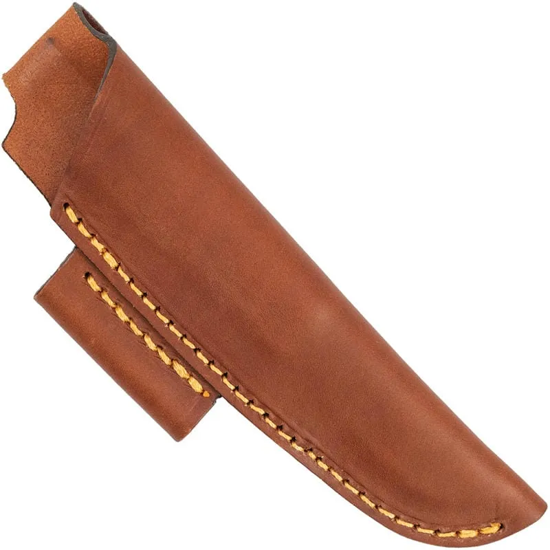 Casstrom Cognac Right Handed Leather Sheath with Firesteel Holder for Casstrom Woodsman Knife Cyclaire Knives and Tools