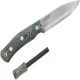 Casstrom No.10 Swedish Forest Knife - 3.93" Blade Green Micarta Handle and Fire Steel Cyclaire Knives and Tools