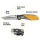 Caterpillar 980047 Tanto Folding Knife - 3" Stainless Steel Tanto Blade Cyclaire Knives and Tools