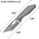 Cavol Shimo Framelock Folding Knife - 2.51" Tanto M390 Blade Titanium Handle Cyclaire Knives and Tools