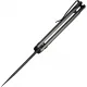 CIVIVI Elementum II Button Lock - 2.96" Black Stonewash Nitro-V Blade Grey Aluminum Handle Cyclaire Knives and Tools