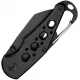 CIVIVI Pragma Folding Knife - 2.2" Black Nitro-V Wharncliffe Blade Black Milled Aluminum Handle Cyclaire Knives and Tools