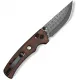 CIVIVI Noctis Folding Knife - 2.98" Damascus Steel Blade Guibourtia Wood Handle Cyclaire Knives and Tools