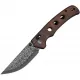 CIVIVI Noctis Folding Knife - 2.98" Damascus Steel Blade Guibourtia Wood Handle Cyclaire Knives and Tools