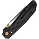 CIVIVI Knives ELITE Tessera Crossbar Folding Knife - 3.37" S35VN Black Stonewashed Two-Tone Drop Point Blade Black Diamond Patterned Aluminum Handle Cyclaire Knives and Tools