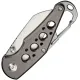 CIVIVI Pragma Folding Knife - 2.2" Nitro-V Wharncliffe Blade Grey Milled Aluminum Handle Cyclaire Knives and Tools