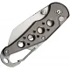 CIVIVI Pragma Folding Knife - 2.2" Nitro-V Wharncliffe Blade Grey Milled Aluminum Handle Cyclaire Knives and Tools