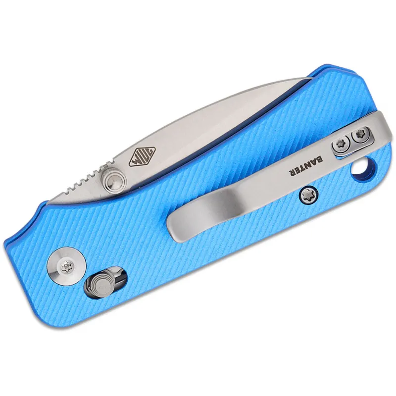 CIVIVI Knives Baby Banter 2 Folding Knife - 2.34" Nitro-V Satin Blade Blue Machined Aluminum Handle Cyclaire Knives and Tools