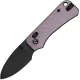 CIVIVI Knives Baby Banter 2 Folding Knife - 2.34" Nitro-V Black Blade Purple Machined Aluminum Handle Cyclaire Knives and Tools