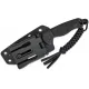 CIVIVI Knives Timberbark Fixed Blade Knife - 3.2" 14C28N Black DP Blade Black G10 Handle Kydex Sheath Cyclaire Knives and Tools