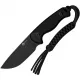 CIVIVI Knives Timberbark Fixed Blade Knife - 3.2" 14C28N Black DP Blade Black G10 Handle Kydex Sheath Cyclaire Knives and Tools