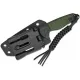 CIVIVI Knives Timberbark Fixed Blade Knife - 3.2" 14C28N Black DP Blade Green Canvas Micarta Kydex Sheath Cyclaire Knives and Tools