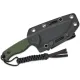 CIVIVI Knives Timberbark Fixed Blade Knife - 3.2" 14C28N Black DP Blade Green Canvas Micarta Kydex Sheath Cyclaire Knives and Tools