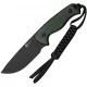 CIVIVI Knives Timberbark Fixed Blade Knife - 3.2" 14C28N Black DP Blade Green Canvas Micarta Kydex Sheath Cyclaire Knives and Tools