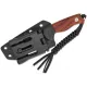CIVIVI Knives Timberbark Fixed Blade Knife - 3.2" 14C28N Satin DP Blade Guibourtia Wood Handle Kydex Sheath Cyclaire Knives and Tools