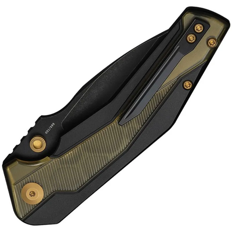 CIVIVI Wellmax Folding Knife - 3.6" 14C28N Black Stainless Steel Blade Aluminium with Ultem Inlay Handle Cyclaire Knives and Tools