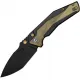 CIVIVI Wellmax Folding Knife - 3.6" 14C28N Black Stainless Steel Blade Aluminium with Ultem Inlay Handle Cyclaire Knives and Tools