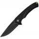CIVIVI Voidflare Folding Knife - 2.92" 14C28N Black DP Blade Black G10 Handle with Golden Liner Cyclaire Knives and Tools