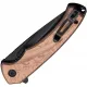 CIVIVI Voidflare Folding Knife - 2.92" 14C28N Black DP Blade Copper Foil G10 Handle with Golden Liner Cyclaire Knives and Tools