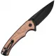 CIVIVI Voidflare Folding Knife - 2.92" 14C28N Black DP Blade Copper Foil G10 Handle with Golden Liner Cyclaire Knives and Tools