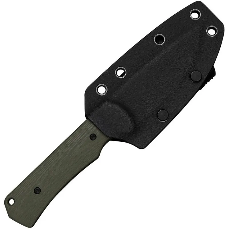 CIVIVI Jencks Fixed Blade Knife - 3.5" Black 14C28N Stainless Steel Blade OD Green G10 Handle Cyclaire Knives and Tools
