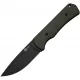 CIVIVI Jencks Fixed Blade Knife - 3.5" Black 14C28N Stainless Steel Blade OD Green G10 Handle Cyclaire Knives and Tools
