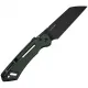 CIVIVI Buster FG Superlock Folding Knife - 4.25" Black Stonewash Nitro-V Sheepsfoot Blade Green Canvas Micarta Handle Cyclaire Knives and Tools
