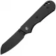 CIVIVI Knives Crabby Folding Knife - 2.7" 14C28N Black Sheepsfoot Blade Black Canvas Micarta Handle Cyclaire Knives and Tools