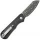 CIVIVI Knives Crabby Folding Knife - 2.7" Damascus Sheepsfoot Blade Shredded Carbon Fiber Handle Cyclaire Knives and Tools