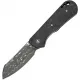 CIVIVI Knives Crabby Folding Knife - 2.7" Damascus Sheepsfoot Blade Shredded Carbon Fiber Handle Cyclaire Knives and Tools