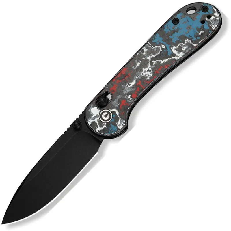 CIVIVI Elementum Limited Edition Folding Knife - 2.96" CPM-S35VN Stainless Steel Blade Nebula FatCarbon Handle Cyclaire Knives and Tools