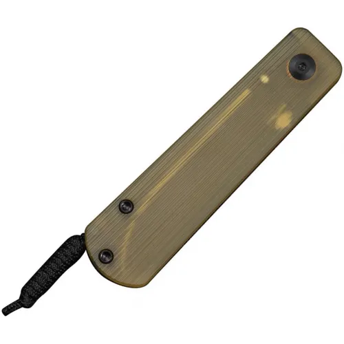 CIVIVI Slippy Sendy UK EDC Pocket Knife - 2.88" Black Nitro-V Spey Blade Yellow Ultem Handle