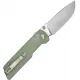 CIVIVI Zygon Folding Knife - 3.24" Nitro-V Satin Blade Natural Blue Glow-in-the-Dark G10 Handle Cyclaire Knives and Tools