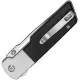 CIVIVI Zygon Folding Knife - 3.24" Nitro-V Satin Blade Black G10 Handle with White G10 Bolsters Cyclaire Knives and Tools