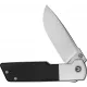 CIVIVI Zygon Folding Knife - 3.24" Nitro-V Satin Blade Black G10 Handle with White G10 Bolsters Cyclaire Knives and Tools