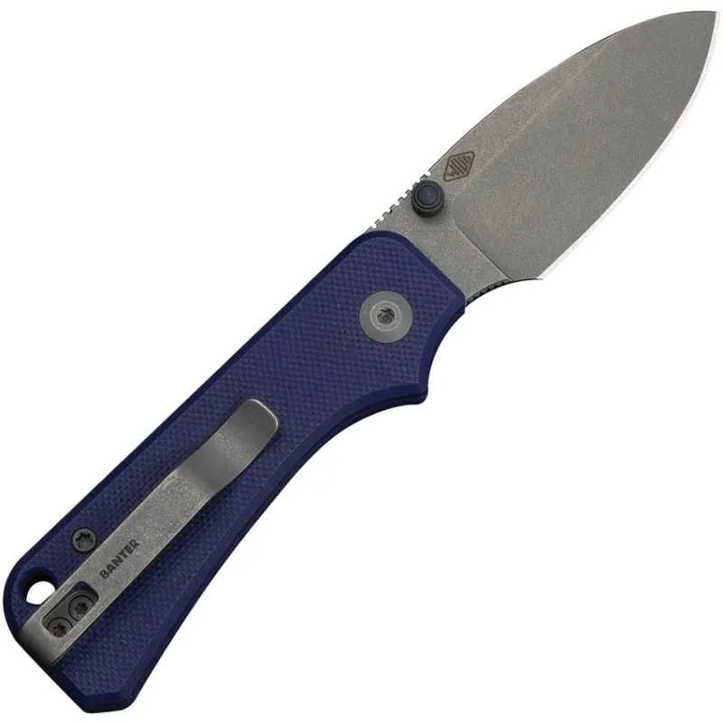 CIVIVI Baby Banter UK EDC  Pocket Knife - 2.38" Stonewash Nitro-V Blade Blue G10 Handle Cyclaire Knives and Tools