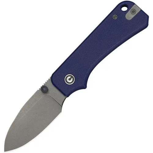 CIVIVI Baby Banter UK EDC Pocket Knife - 2.38" Stonewash Nitro-V Blade Blue G10 Handle