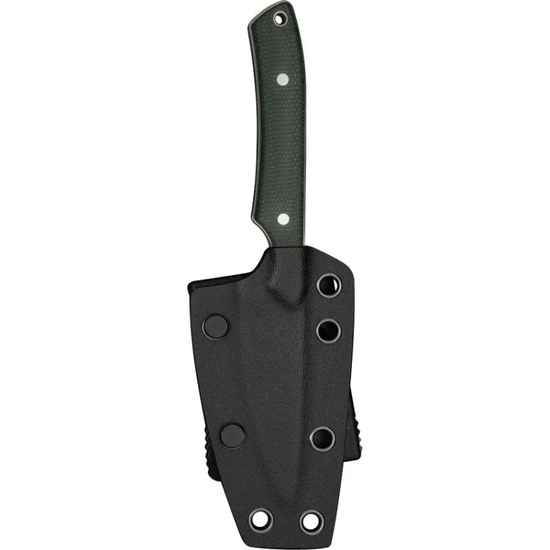 CIVIVI High Grass Field Fixed Blade Knife - 3" Satin Finish 14C28N Blade Green Canvas Micarta Handle Cyclaire Knives and Tools
