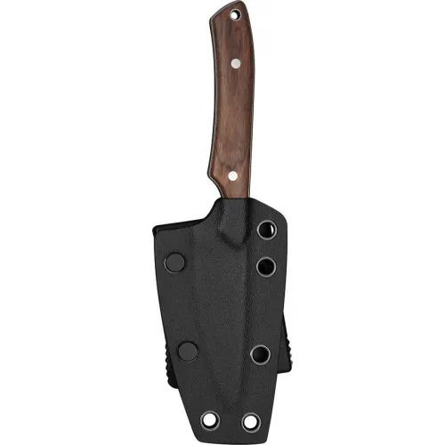 CIVIVI High Grass Field Fixed Blade Knife - 3" Stonewash Finish 14C28N Blade Brown Wood Handle