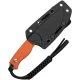 CIVIVI Knives Timberbark Fixed Blade Knife - 3.2" 14C28N Satin DP Blade Orange G10 Handle Kydex Sheath Cyclaire Knives and Tools
