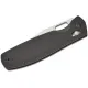 CJRB Prado Folding Knife - 3.76" AR-RPM9 Sand Polished Clip Point Blade Black G10 Handle Cyclaire Knives and Tools