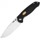 CJRB Aes Folding Knife - 3.3" AR-RPM9 Blade Contoured CNC Machined Black G10 Handle Cyclaire Knives and Tools