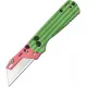CJRB Cutlery Boxer Folding Utility Knife with 10 Blades - 2.3" Replaceable Utility Blade Melon G10 Handle Cyclaire Knives and Tools