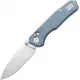 CMB Made Knives Explorer Folding Knife - 3.38" 14C28N Stainless Blade Blue Canvas Micarta Handle Cyclaire Knives and Tools
