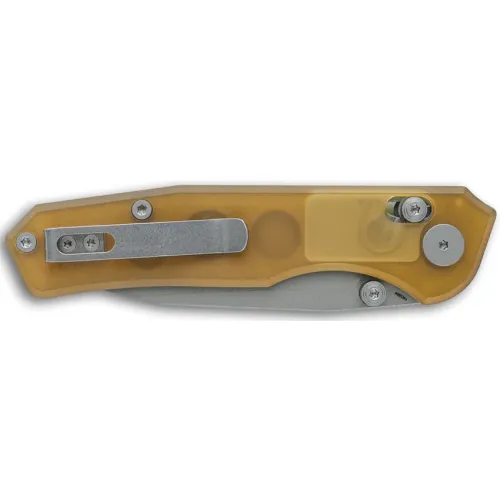 CMB Made Knives Explorer Folding Knife - 3.38" 14C28N Stonewashed Stainless Blade PEI Ultem Handle