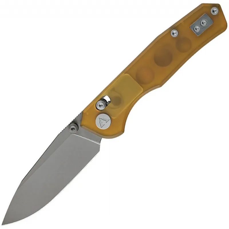 CMB Made Knives Explorer Folding Knife - 3.38" 14C28N Stonewashed Stainless Blade PEI Ultem Handle Cyclaire Knives and Tools
